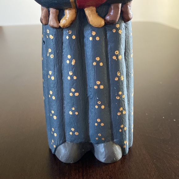Randy Tate Blue Santa Holding Teddy Bears Figurine - Picture 3 of 9